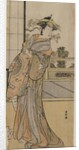 Arashi Murajiro as a Courtesan Holding a Letter, late 1780s by Katsukawa Shunko