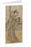 Arashi Murajiro as a Courtesan Holding a Letter, late 1780s by Katsukawa Shunko