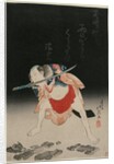 Arashi Rikan as Sanshichi Kurobei in the Play 'Natsu matsuri Naniwa Kagami' by Shumbaisai Hokuei