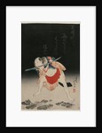 Arashi Rikan as Sanshichi Kurobei in the Play 'Natsu matsuri Naniwa Kagami' by Shumbaisai Hokuei