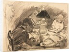 Around the Lamp, 1888 by Auguste Louis Lepère