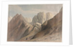 Ascent of the Lower Range of Sinai, 1839 by David Roberts