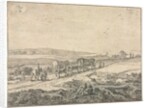 August: Landscape with Wagons, c.1655 by Pieter Molyn