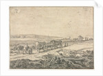 August: Landscape with Wagons, c.1655 by Pieter Molyn