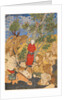 Aulad Tied to a Plane Tree, from a Shahnama by Firdausi, 1575-1600 by Sadiqi Bek