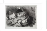 Autour de la Lampe, 1891 by Auguste Louis Lepère