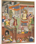 Babur receives booty and Humayun?s salute after the victory over Sultan Ibrahim…, c. 1596-1597 or by Unknown