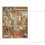 Babur receives booty and Humayun?s salute after the victory over Sultan Ibrahim…, c. 1596-1597 or by Unknown