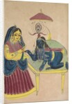 Baby Krishna Asking for Butter from Yashoda, 1800s by Unknown