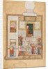 Bahram Visits the White Domed Pavilion; part of Khamsa of Nizami, Haft Paykar…, c. 1560-15 by Unknown