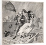 Bambochades: Vois-tu que mon baromêtre est au beau!…cest un riche temps pour…, 1841 by Clémente Pruche