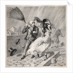 Bambochades: Vois-tu que mon baromêtre est au beau!…cest un riche temps pour…, 1841 by Clémente Pruche