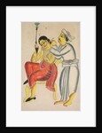 Barber Cleaning a Woman?s Ear, 1800s by Unknown