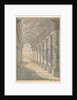 Barrel-vaulted Arcade Rendered in Perspective, 1700s by Francessco Battaglioli