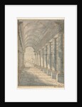 Barrel-vaulted Arcade Rendered in Perspective, 1700s by Francessco Battaglioli