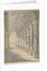 Barrel-vaulted Arcade Rendered in Perspective, 1700s by Francessco Battaglioli