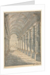 Barrel-vaulted Arcade Rendered in Perspective, 1700s by Francessco Battaglioli