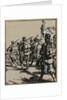 Bataille des frontières: groupe des soldats britanniques, 1914 by Auguste Louis Lepère