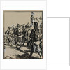 Bataille des frontières: groupe des soldats britanniques, 1914 by Auguste Louis Lepère