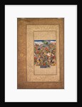 Battle between Manuchihr and Tur, from a Shah-nama of Firdausi?, c. 1610 by Unknown