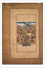 Battle between Manuchihr and Tur, from a Shah-nama of Firdausi?, c. 1610 by Unknown