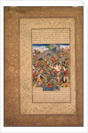 Battle between Manuchihr and Tur, from a Shah-nama of Firdausi?, c. 1610 by Unknown