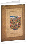 Battle between Manuchihr and Tur, from a Shah-nama of Firdausi?, c. 1610 by Unknown