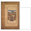 Battle between Manuchihr and Tur, from a Shah-nama of Firdausi?, c. 1610 by Unknown