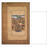 Battle between Manuchihr and Tur, from a Shah-nama of Firdausi?, c. 1610 by Unknown