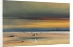 Beach Scene at Sunset, c. 1865-1870 by James Hamilton