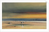 Beach Scene at Sunset, c. 1865-1870 by James Hamilton