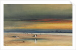 Beach Scene at Sunset, c. 1865-1870 by James Hamilton