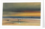 Beach Scene at Sunset, c. 1865-1870 by James Hamilton