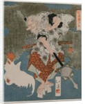 Beside a White Cock and Hen, 1825 by Totoya Hokkei