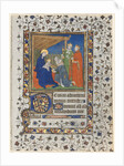 Bifolio from a Book of Hours: Adoration of the Magi and Coronation of the Virgin, c. 1415 by Boucicaut Master