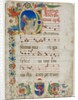 Bifolium Excised from an Antiphonary: Initial D[ominus Iesus]?, c. 1425-1450 by Unknown