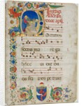 Bifolium Excised from an Antiphonary: Initial D[ominus Iesus]?, c. 1425-1450 by Unknown