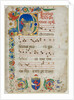 Bifolium Excised from an Antiphonary: Initial D[ominus Iesus]?, c. 1425-1450 by Unknown