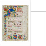 Bifolium Excised from an Antiphonary: Initial D[ominus Iesus]?, c. 1425-1450 by Unknown
