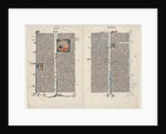 Bifolium from a Bible: Initial E[t factum est] with Ezekiel, c. 1290 by Unknown