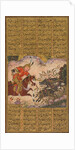 Bijan killing the wild boars of Irman, from a Shah-nama of Firdausi …, c. 1610 by Unknown