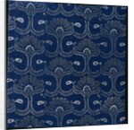 Blue Indigo Resist Print with Stylized Leaf Design, 1790 by Unknown