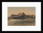 Boat on a Beach, Le Tréport, 1854 by François Bonvin