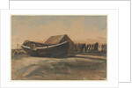 Boat on a Beach, Le Tréport, 1854 by François Bonvin