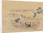 Boat to the Yoshiwara, 1800s by Teisai Hokuba