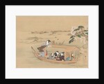 Boat to the Yoshiwara, 1800s by Teisai Hokuba