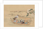 Boat to the Yoshiwara, 1800s by Teisai Hokuba