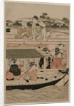 Boating Party on the Sumida River, late 1780s by Ch?bunsai Eishi