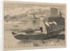 Boats on a River, Windmill in Distance, 1809 by Cornelius Varley