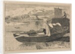 Boats on a River, Windmill in Distance, 1809 by Cornelius Varley